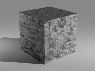 Low polygon building model Low-poly 3D model