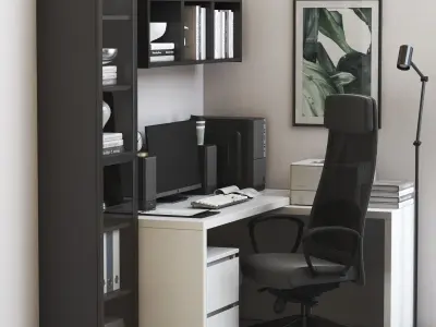 Office workplace 59 3D model
