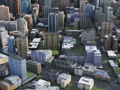 City 78 Low-poly 3D model