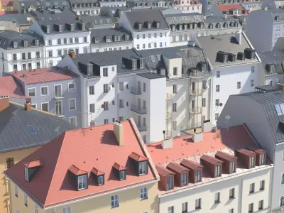 City Building Collection - Pack of 22 detailed town houses 3D model