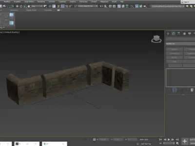Stone Wall Set 3D model
