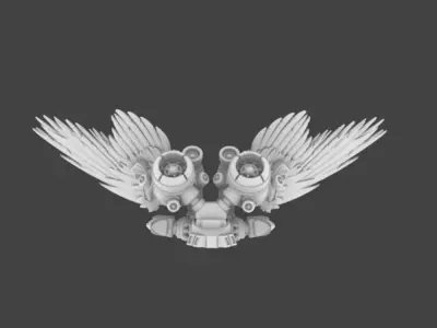 Space Knights V7 Imperial Eagle Winged Jetpack 3D print model