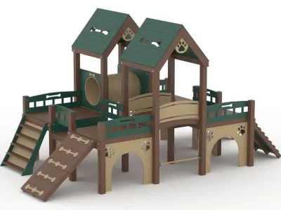 Deluxe Kennel Club Playground 3D model