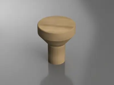 Handle round knob 3D model