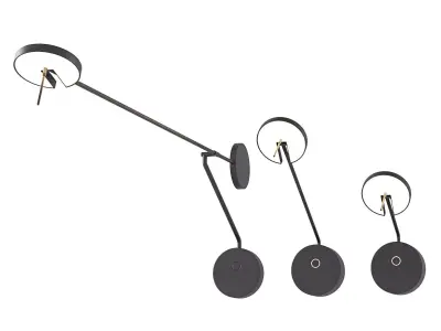 Invisible Wall Lamps LedsC4 set 01 3D model