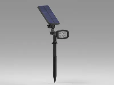 URPOWER Solar Lights Outdoor Low-poly 3D model