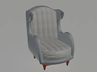 Nexus Wingback Armchair 3D model