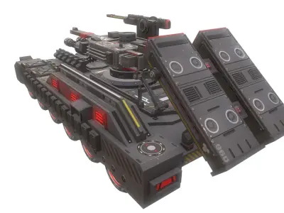 Sci-Fi Tank 3D model