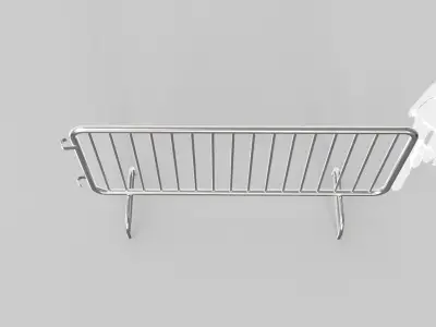 Fence Barrier Crowd Control 2 3D model