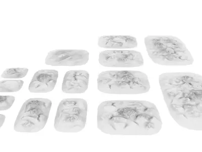 Shallow Crusted Landscapes 3D print model
