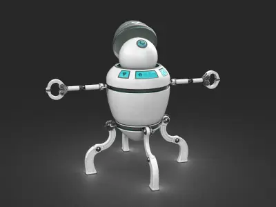 Rob 3000 Low-poly 3D model