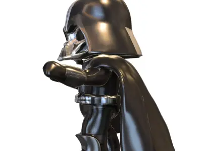 Darth Vader Chibi  Cute Star Wars Low-poly 3D model