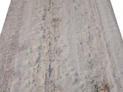 Dirt Road Scan Low-poly 3D model