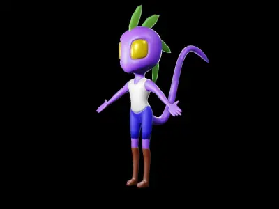 Lizard man 3d model 3D model