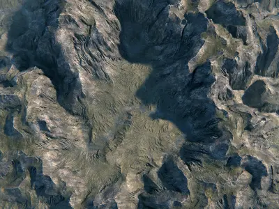 Terrain 03 PBR Low-poly 3D model