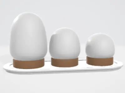 egg light 3D model