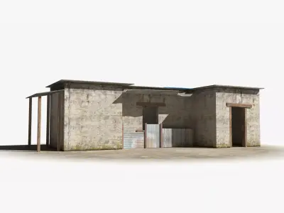 Slum x21 Low-poly 3D model