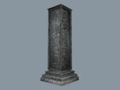 Rock  Gate Low-poly 3D model