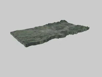 Basel City Low-poly 3D model