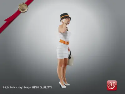 Casual Female A CC 21 30 004 3D model