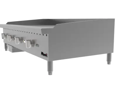 Wide Manual Griddle 48 in  3D model