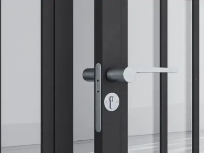 Aluminium door 239 3D model