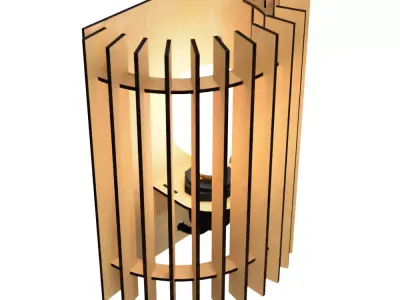 WALL LIGHT STL AND DXF FILES 2 3D print model