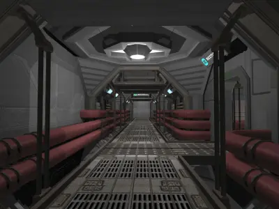 Sci-Fi Level Builder 2 Low-poly 3D model