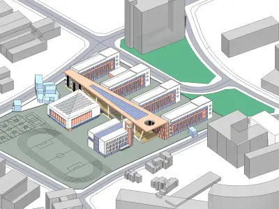 Sketchup School and University S4 3D model