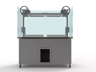 BBQ WITH GLASS 3D model