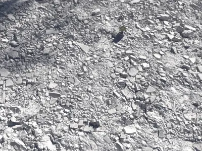 Surface made of construction debris 3D model