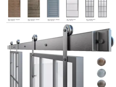 sliding  door-01 3D model