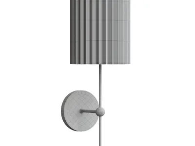  Marceau Boule Polished Brass Wall Sconce 3D model