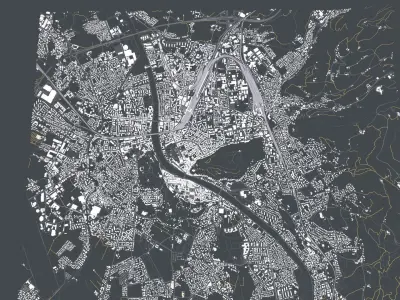  Cityscape Salzburg Austria 3D model