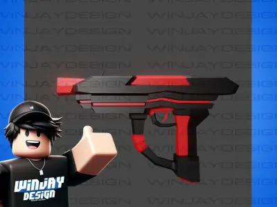 Weapon pack fire element Game asset Low-poly 3D model