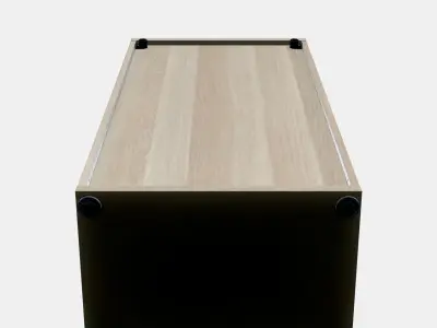 BESTA Shelf unit with doors 11 Low-poly 3D model