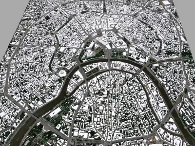 Cityscape Moscow The First Garden Ring Russia 3D model