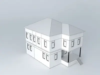 Bungalow house Free 3D model