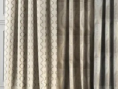Curtain Set 70 3D model