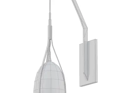 Black Cat Sconce 3D model