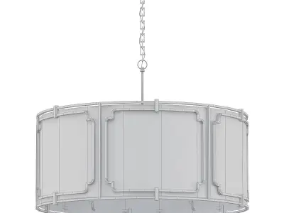 4 Light drum pendant 3D model