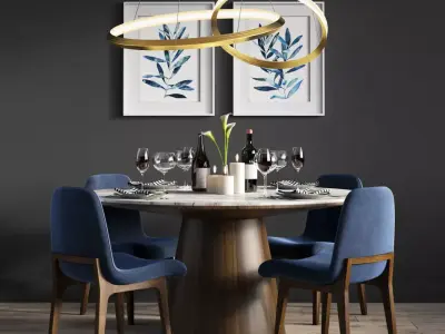 Dinning Set 15 3D model