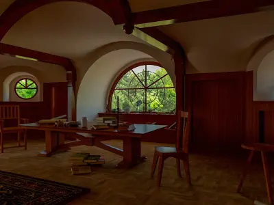 Hobbit House - The Lord of Rings 3D model