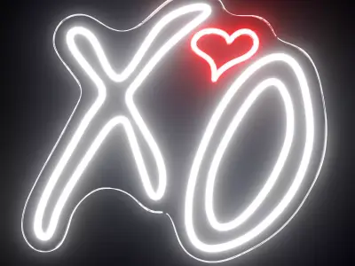 Xo Neon Sign 3D model