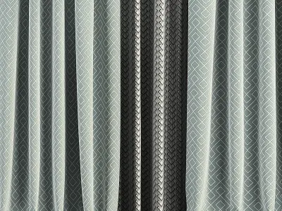 Curtain Set 289 3D model