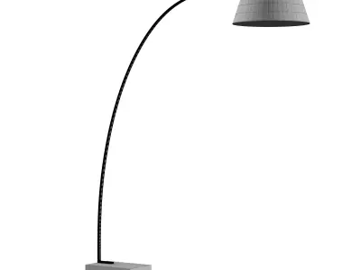 Floor lamp Chop black 3D model
