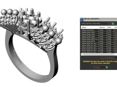 Jewelry ring 144 3D print model