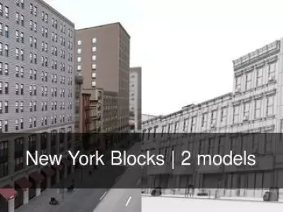 New York Blocks 3D Model Pack