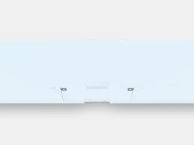 BESTA TV bench with drawers and door 2 Low-poly 3D model