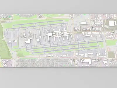 Los Angeles International Airport California 3D model